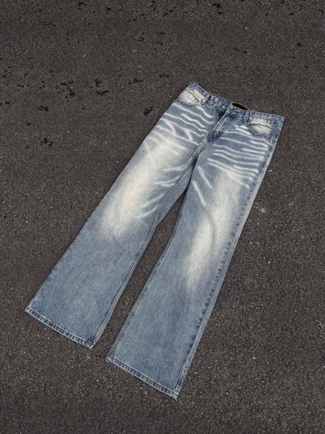 Style No. Xk2728 American retro high-end niche straight-leg loose jeans for men