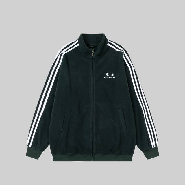 Custom Fabric Balenciaga Fleece Embroidered Jacket Fabric Selection: Polyester f