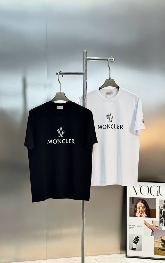 Moncler 25S New Modal T-Shirt. Made with high-quality 280g modal cotton, soft,
