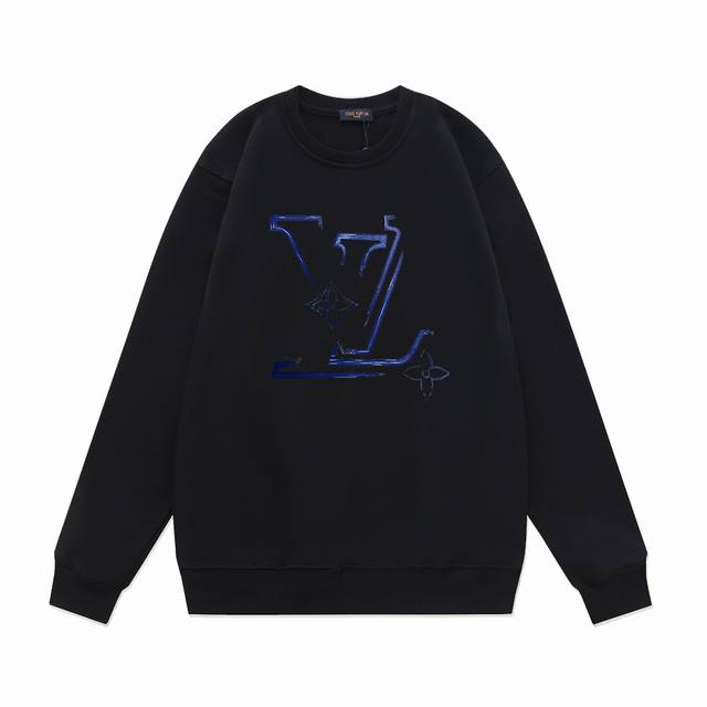 Lv Fw25 Autumn/Winter Crew Neck Printed Sweatshirt Series - Featuring 1V Logo +