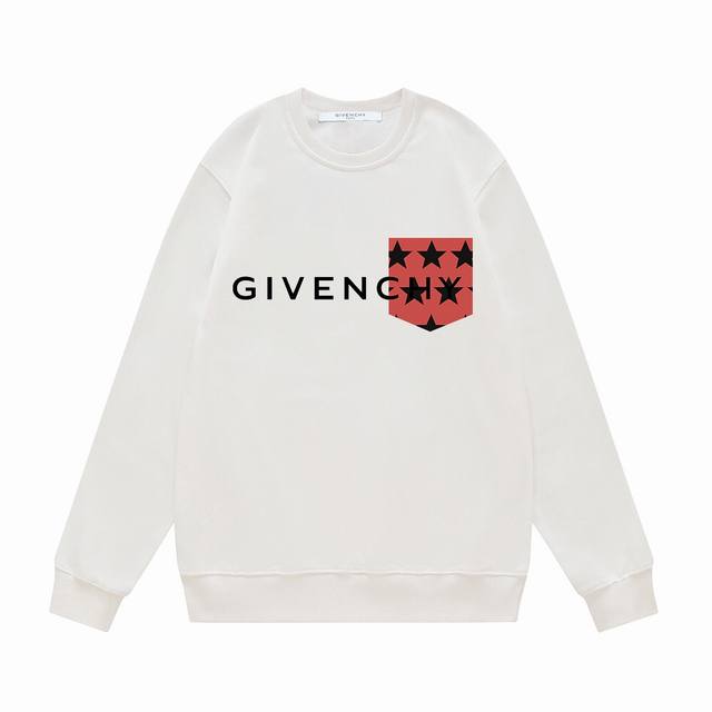 Fw25 Autumn/Winter Crew Neck Printed Sweatshirt Series - Givenchy Faux Pocket +