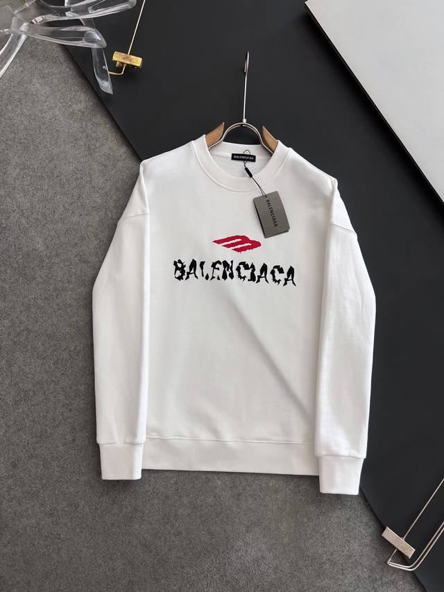 Balenciaga Fall/Winter Unisex Couple Style Long-Sleeved Sweatshirt, latest trade