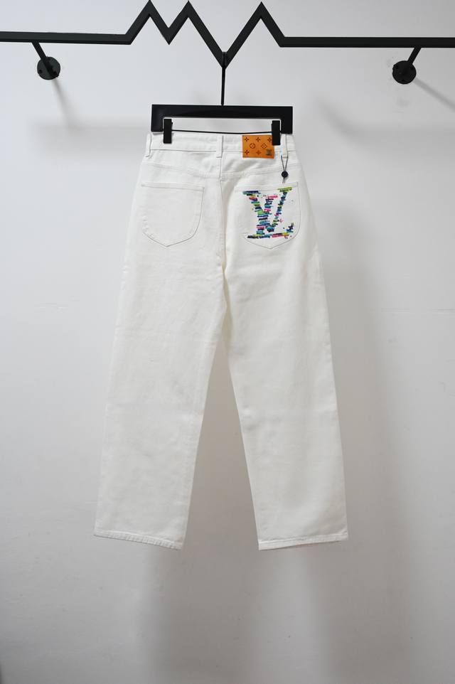 Style No.: M2167 Louis Vuitton Ss25 Pocket Cartoon Print Straight Leg Jeans, Un