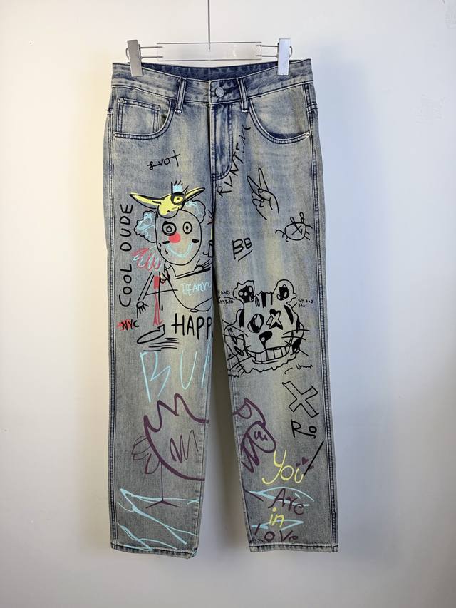 Paris 2025 All-Season Loose Fit Straight Leg Jeans, a must-have for trendy, und