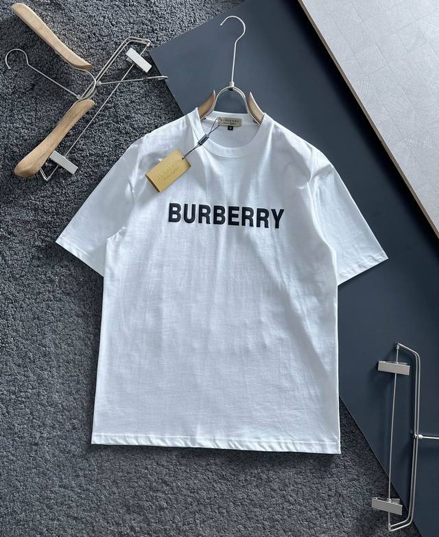 Burberry 2025 latest printed short-sleeved shirt, high-quality original boutiqu