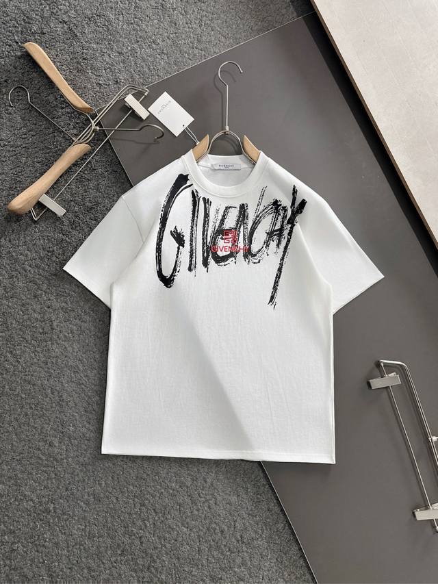 Givenchy 25Ss Summer New Crew Neck Short Sleeve T-Shirt! Made of 270g heavyweig