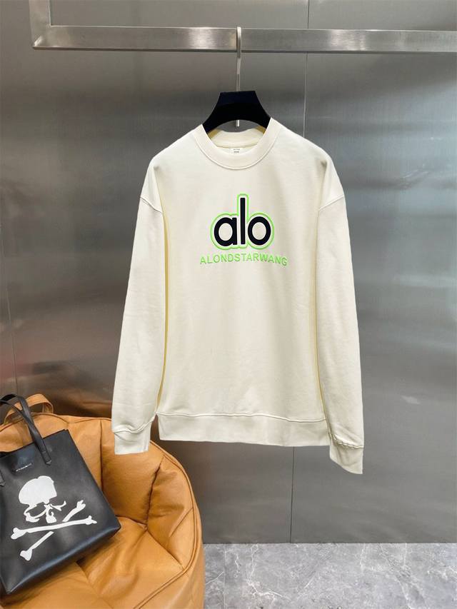 Alo 2025 Autumn/Winter New Long-Sleeve Crew Neck Sweatshirt, High-End Version! C