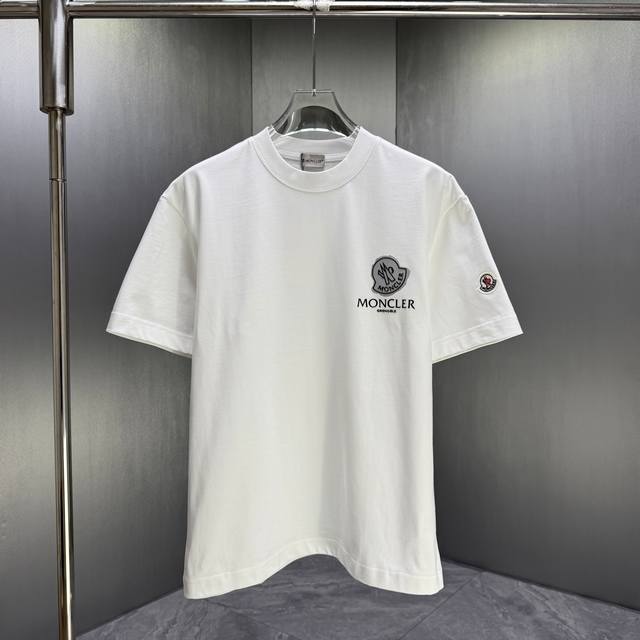 Moncl* Moncler* 2026 Spring/Summer New Short-Sleeve T-Shirt Custom Pure Cotton L