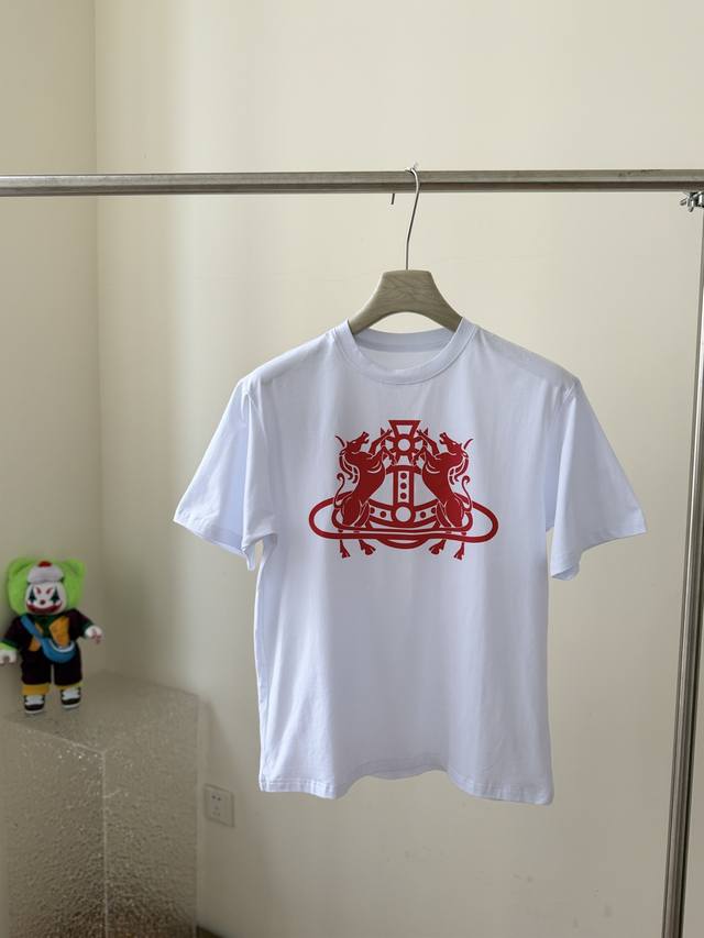 Vivienne Westwood New Short-Sleeve T-Shirt 26Ss Early Spring New Year of the Hor