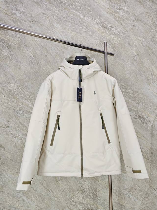 Ralph Lauren Logo Hooded Down Jacket ( ) Fabric Selection: High-density nylon t