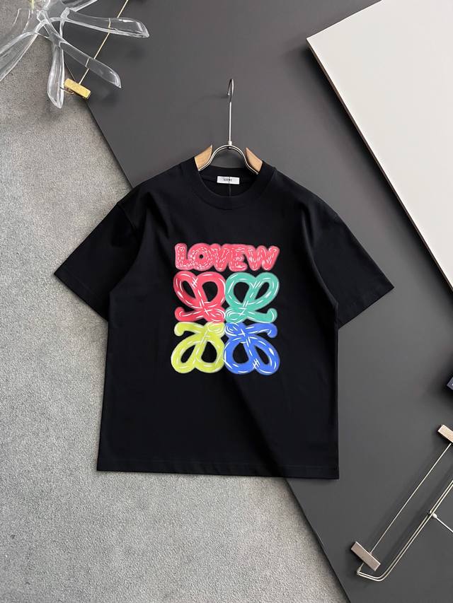 Loewe 2025 Newest Short-Sleeve T-Shirt, exclusively crafted from 260g heavyweigh