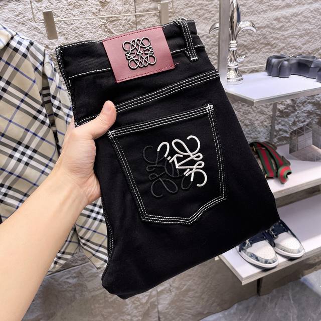 Loewe 2025 Autumn/Winter New Arrival High-End Jeans, Original European Quality,