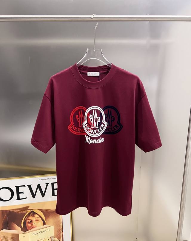 Moncler 2025 Autumn/Winter New Arrival - Logo 3D Foamed Short-Sleeve T-Shirt, H