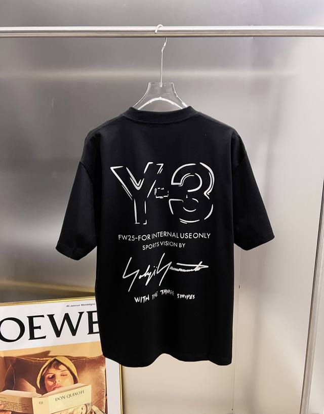 Y3*Yoji Yamamoto 2025 Autumn/Winter New Simple Signature Letter 3D Craft Y-3 Cus
