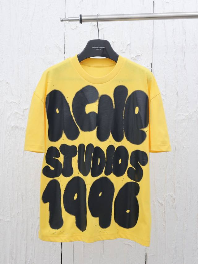 Acne Studios 2025Fw Early Spring New Heavyweight Pure Cotton Splatter Print Shor