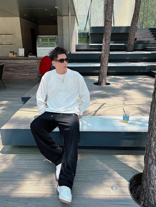 Ch Chrome Hearts Cross Horseshoe Chrome Hearts Sanskrit Burnished Washed Distres