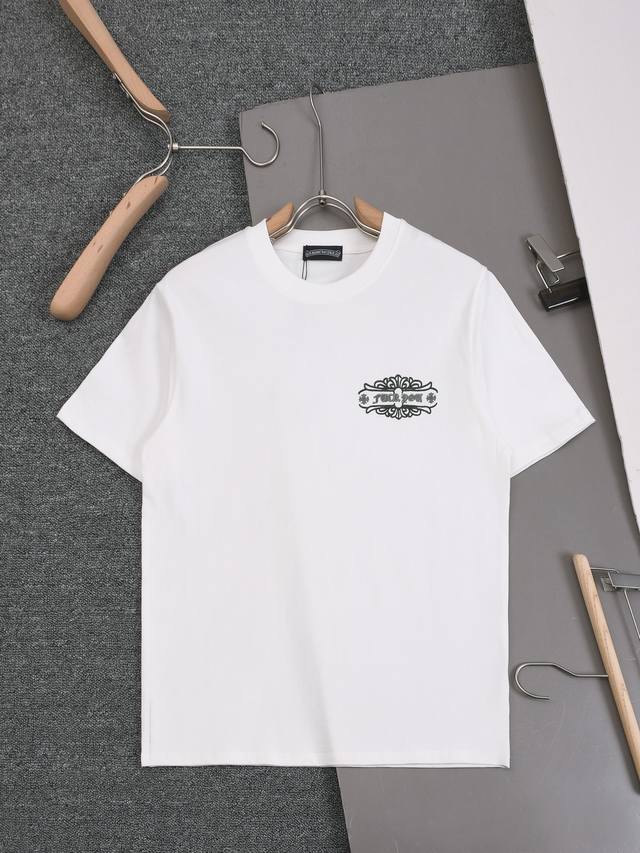 2026Ss Chrome Hearts printed crew neck T-shirt (front and back panels), custom-w