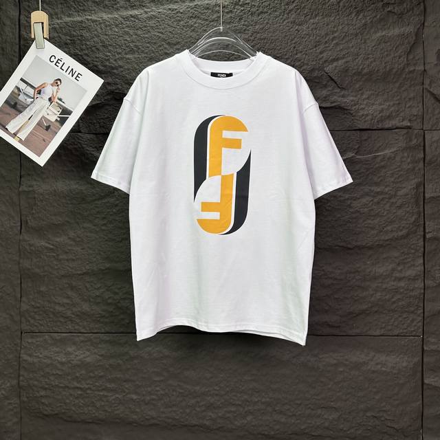 Fendi 2026 New Letter Print Couple Short-Sleeve T-Shirt (High Version) Original