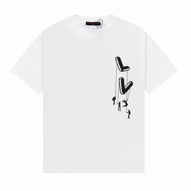 Louis Vuitton 24Ss Paratrooper Print Classic Short-Sleeve T-Shirt. Custom-made 2