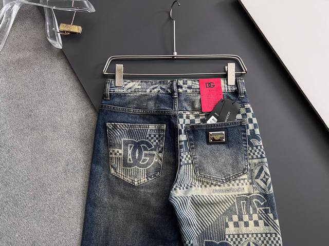 Dg*, Heavy-duty washed casual jeans, made with imported original washed stretch