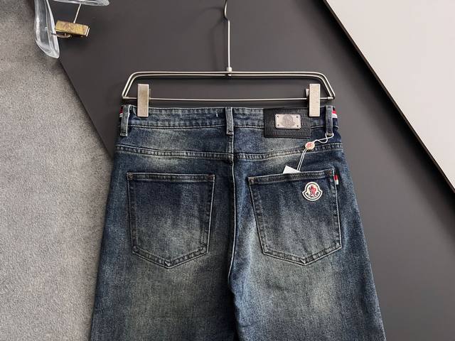 Moncle*, Heavy-duty washed casual jeans, made with imported original washed stre