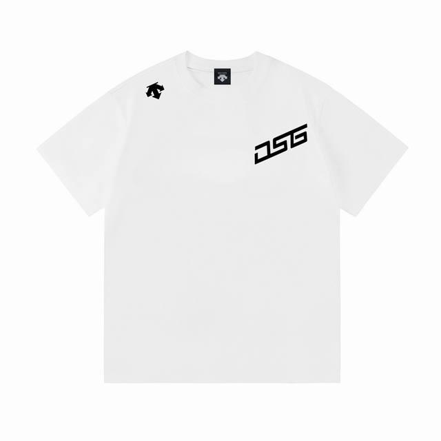 Descente 2026 New Style 3D Embossed Logo Unisex Short-Sleeve T-Shirt, Custom 300