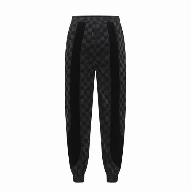 Exclusive Supply 1V 25Ss Checkerboard Letter Flocked Jacquard Pants. Original de