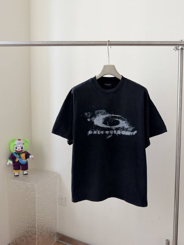 Balenciaga's new smoke ring print short-sleeved T-shirt and hooded jacket, 26Ss