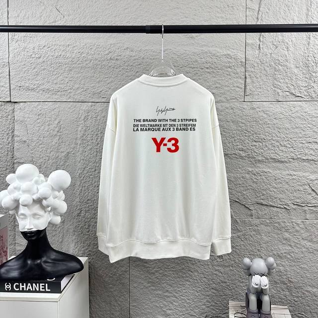 Y3*Yamamoto*Yoji 2025 Early Autumn/Winter New Simple Flocked Custom Terry Fabric