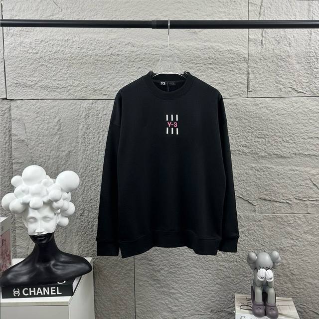 Y3*Yamamoto*Yoji 2025 Early Autumn/Winter New Simple Embroidery Custom Terry Fab