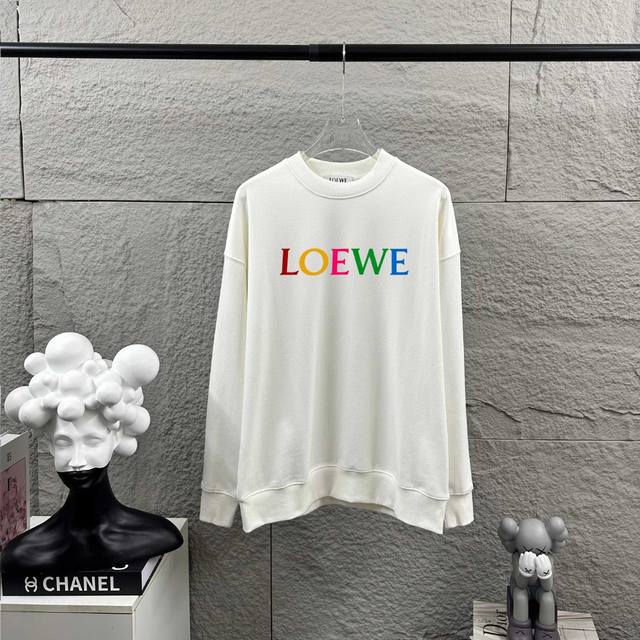 Loew* Autumn/Winter Classic Simple Personalized Letter Totem Thick Plate 3D Sili