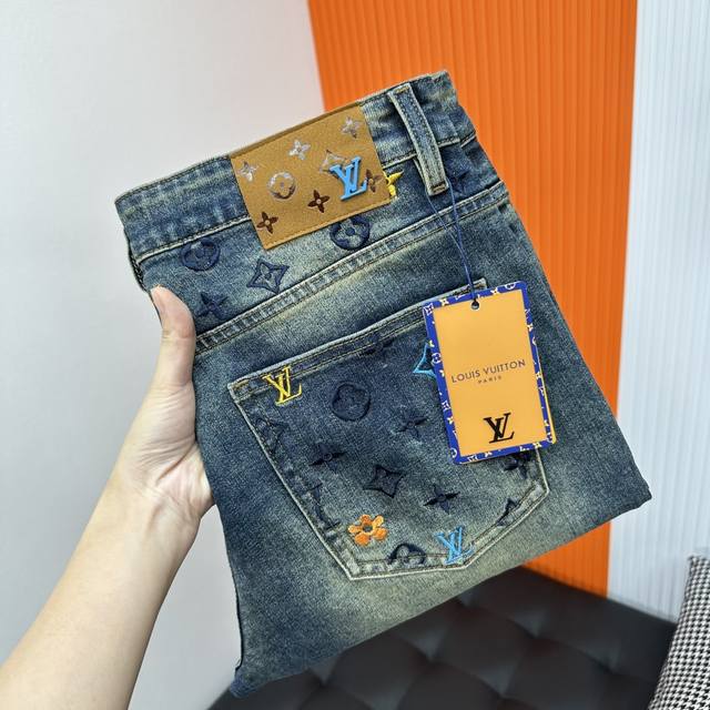 Louis Vuitton high-end custom-made jeans, 2025 Fall/Winter collection, availabl