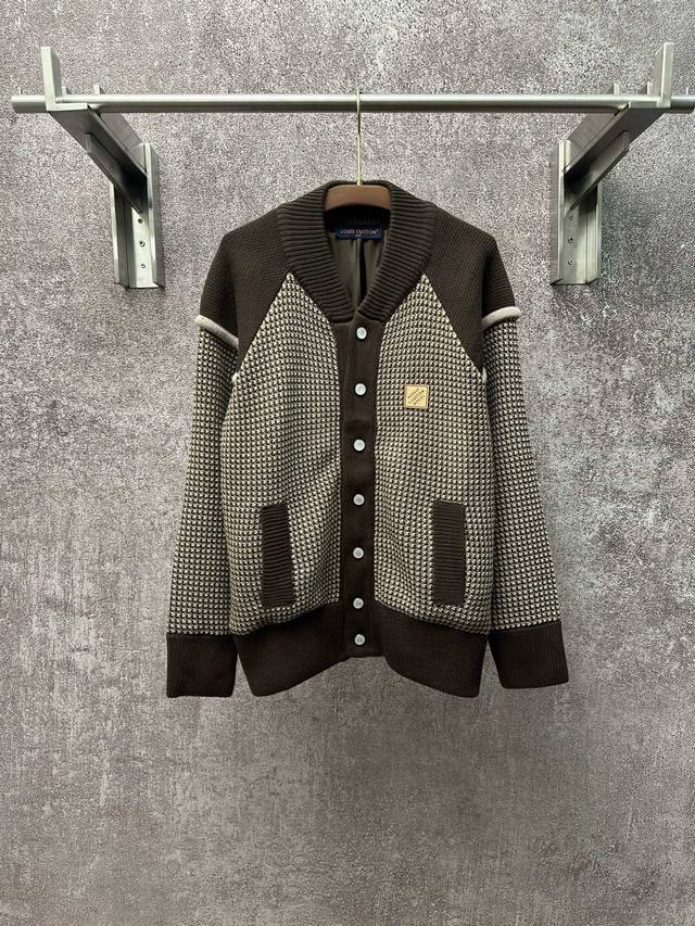 Louis Vuitton Ss25 Men's Spring/Summer Color-Blocked Embroidered Jacquard Single