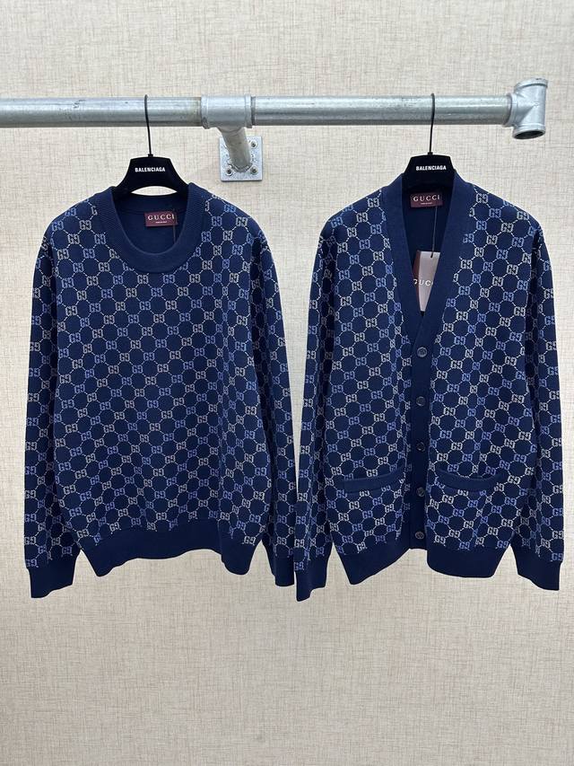 Crew Neck Cardigan 230 Zp Version (Any Version Available) - Gucci Official Webs