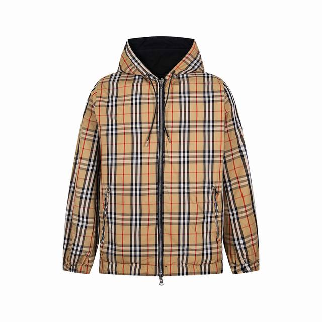 Bbr Classic Small Check Reversible Jacket ( ) Custom-woven and dyed khaki check