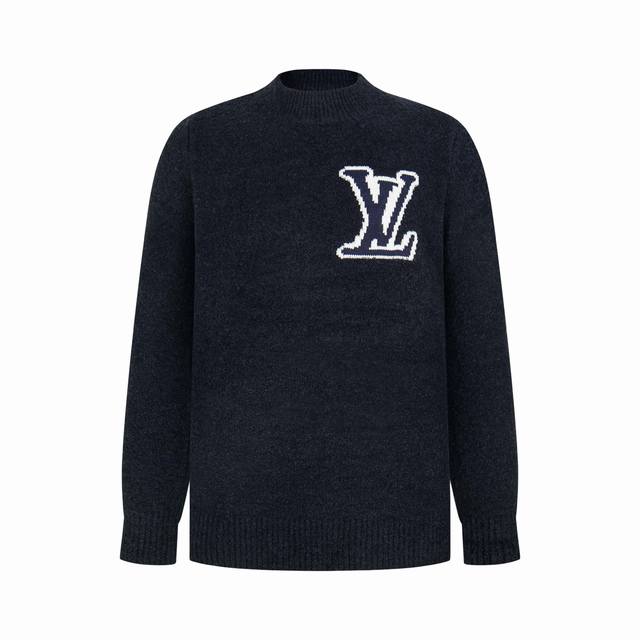 LV Louis 23Fw New Colorway Teddy Sweater Fabric is made of 60% sheep wool, blue