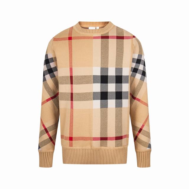 Burberr* Burberry Fall/Winter New Crew Neck Knit Sweater Size: Xs SML Available