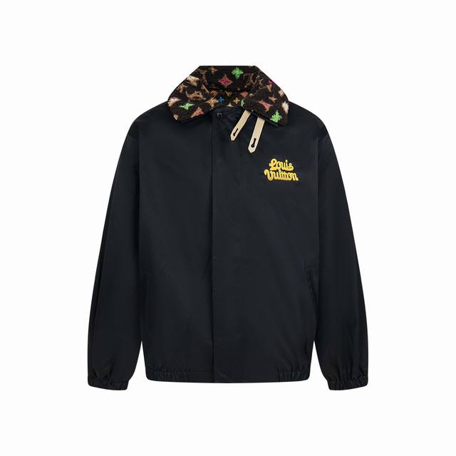 Louis Vuitton X Tyler Monogram Detachable Plush Collar Jacket. Made from meticu
