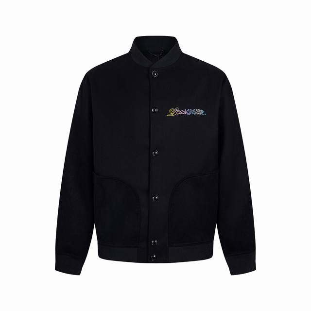 LV25Ss Four-Leaf Clover Rhinestone Hot-Film Baseball Jacket . Original version