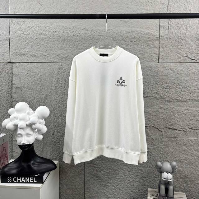 Prada 2025 Early Autumn/Winter New Style Unique Black and White Letter 3D Embro