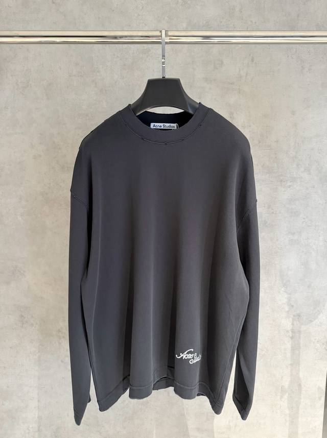 Strictly controlled quality Acne Studios new 3D embroidered long-sleeved sweats