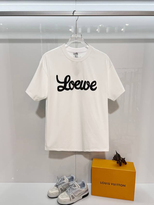 Loewe 2026 New Style Official Website Synchronized Flocked Foamed Letter Logo Un