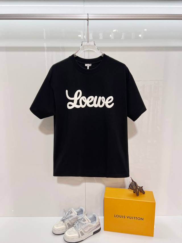 Loewe 2026 New Style Official Website Synchronized Flocked Foamed Letter Logo Un