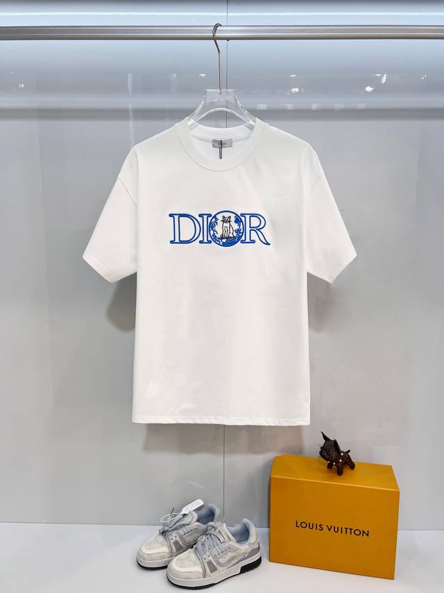 Dior 2026 New Arrival Official Website Synchronized Cat Embroidered Logo Unisex