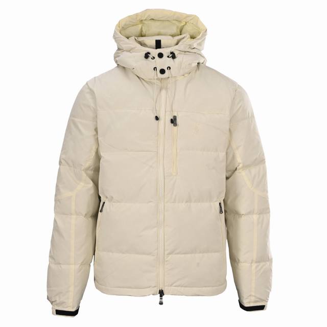 Ralph Lauren Rl Yu09 Pony Logo Embroidered Hooded Down Jacket . The fabric is m