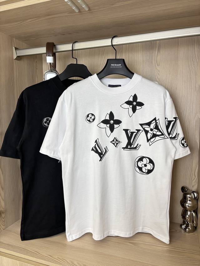 Style No.: Dc81# Louis Vuitton All-over Monogram Print Short-Sleeve T-Shirt 280