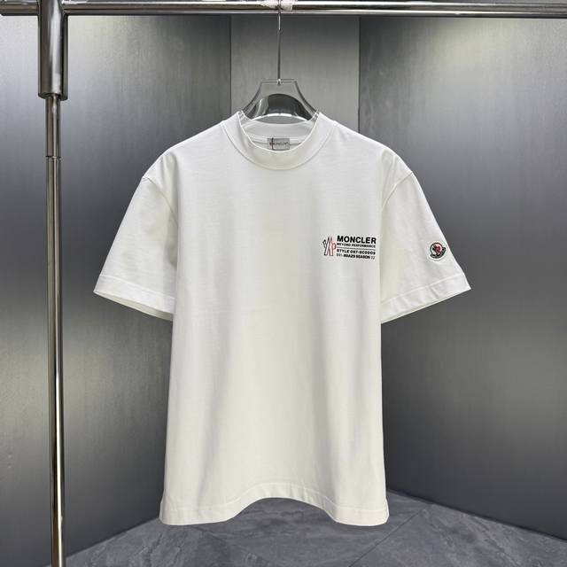 Moncl* Moncler* 2026 Spring/Summer New Short-Sleeve T-Shirt Custom Pure Cotton L