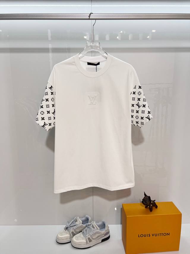 Louis Vuitton LV 2026 New Style Flocked Foam Monogram Logo T-Shirt with Custom L
