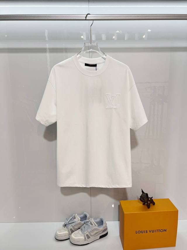 Louis Vuitton LV 2026 New Style Particle Embroidery Monogram Logo Short-Sleeve T