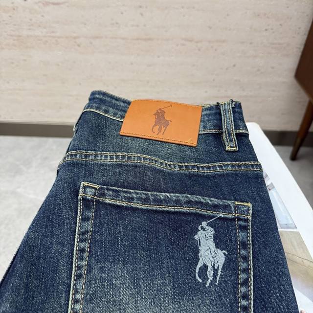 Polo 25S Autumn/Winter Men's Straight Leg Jeans. Made of cotton denim, these je